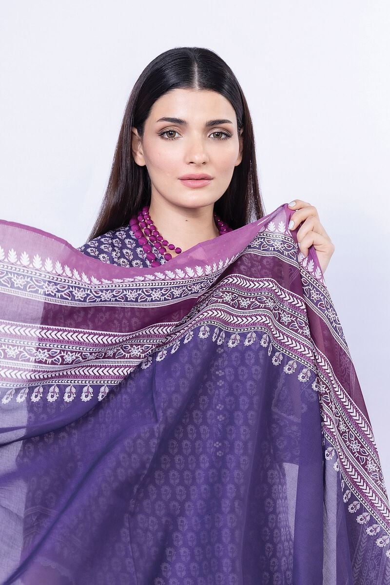 KHAADI | UNSTITCHED 3 PIECE PRINTED LAWN SUIT