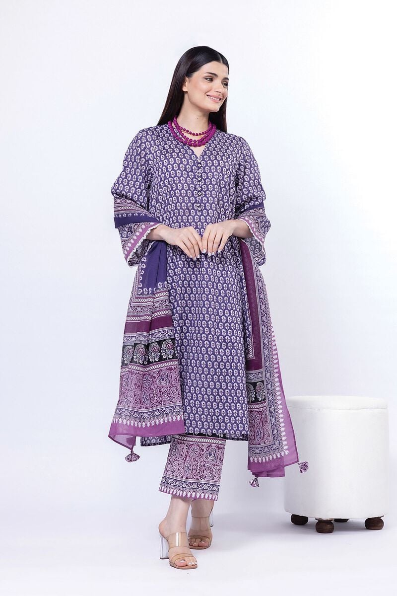 KHAADI | UNSTITCHED 3 PIECE PRINTED LAWN SUIT
