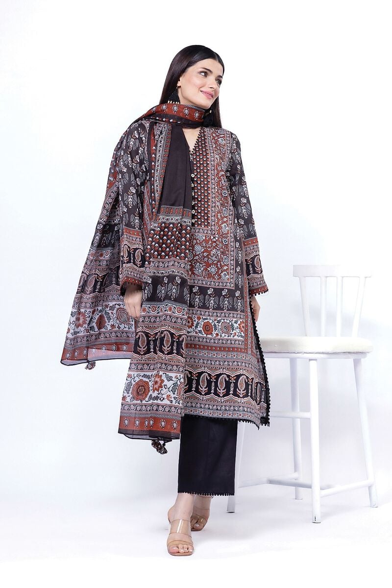 KHAADI | UNSTITCHED 3 PIECE PRINTED LAWN SUIT