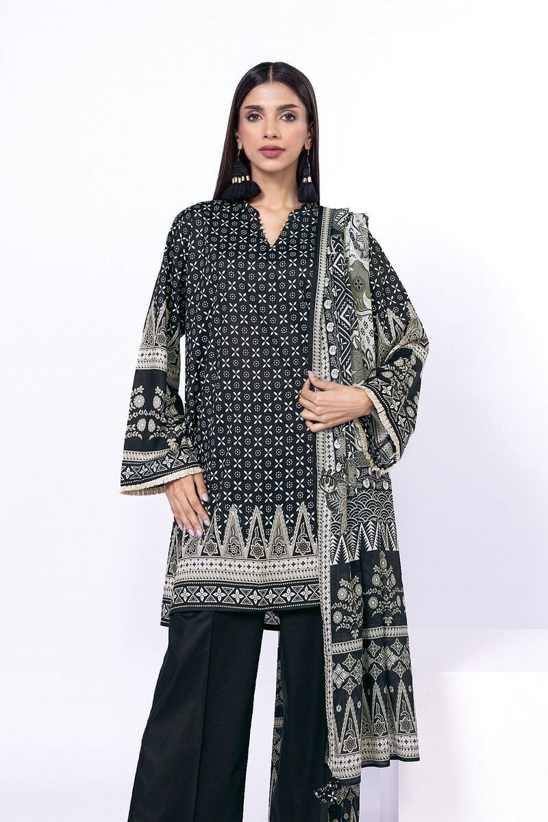 KHAADI | UNSTITCHED 3 PIECE PRINTED LAWN SUIT