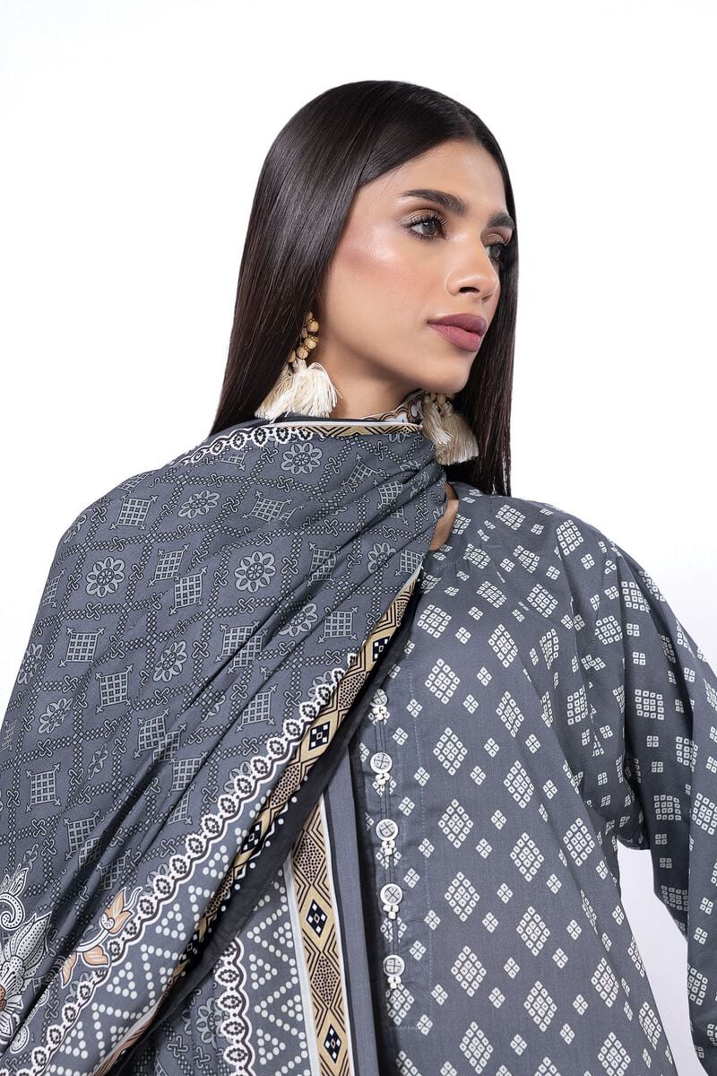 KHAADI | UNSTITCHED 3 PIECE PRINTED LAWN SUIT