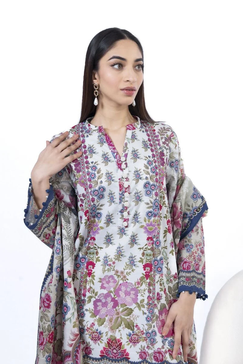 KHAADI | UNSTITCHED 3 PIECE PRINTED LAWN SUIT