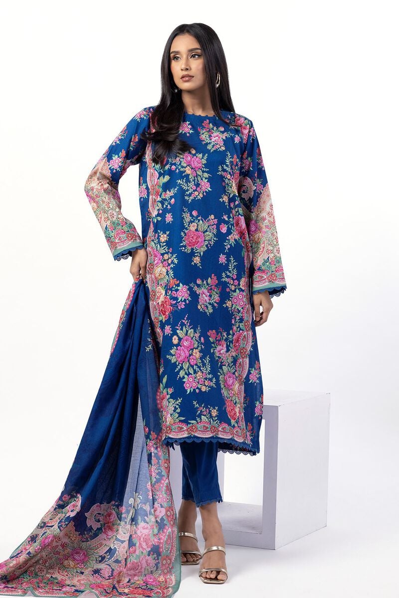 KHAADI | UNSTITCHED 3 PIECE PRINTED LAWN SUIT
