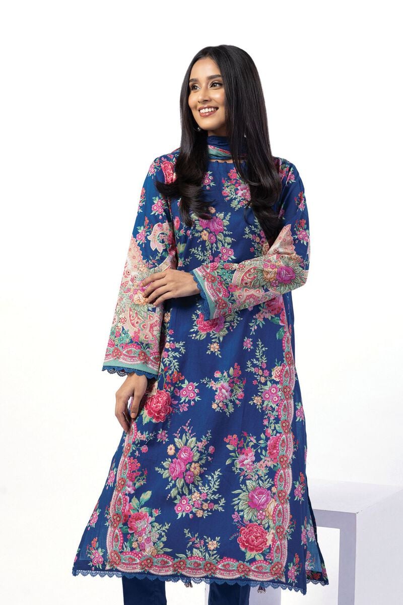KHAADI | UNSTITCHED 3 PIECE PRINTED LAWN SUIT