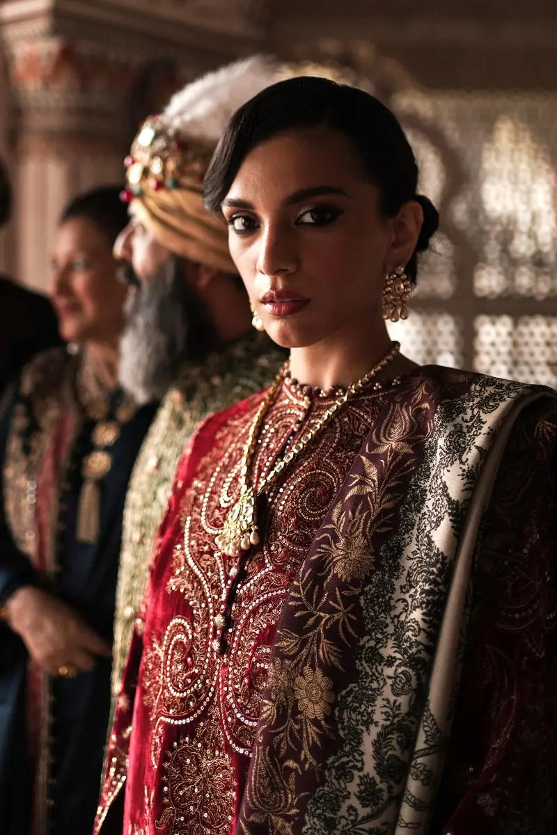 Sana Safinaz | Unstitched 3Pc Winter Luxury - Velvet | 04