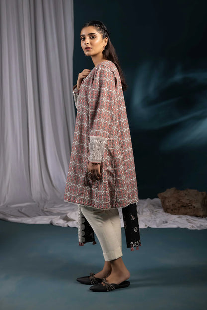 SAPPHIRE | UNSTITCHED 3 PIECE PRINTED KHADDAR SUIT