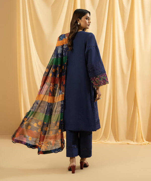 Sapphire LUXE | 3 Piece Unstitched Embroidered Cotton Jacquard Suit | US-LX23VE-4