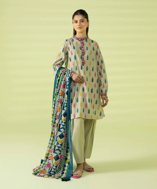 Sapphire | Unstitched 2Pc Printed Lawn - Shirt & Dupatta | 2D-DY23ZV2-6R