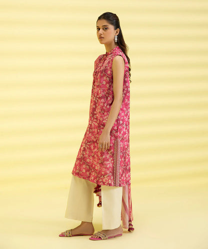 Sapphire | Unstitched 2Pc Printed Lawn -  Shirt & Dupatta | 2D-DY23ZV3-2