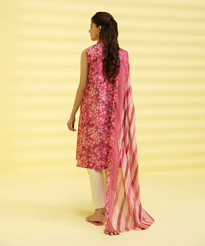Sapphire | Unstitched 2Pc Printed Lawn -  Shirt & Dupatta | 2D-DY23ZV3-2