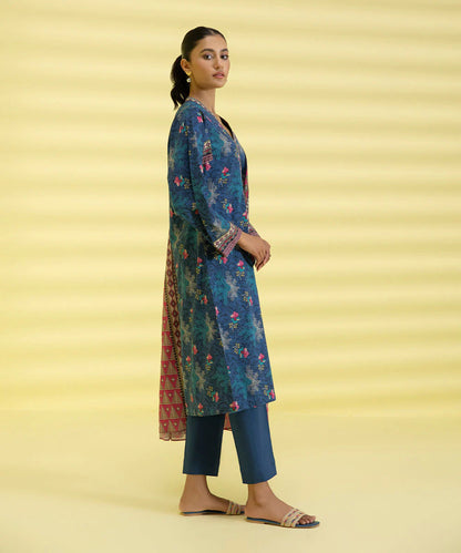 Sapphire | Unstitched 2Pc Printed Lawn - Shirt & Dupatta | 2D-DY23ZV3-5