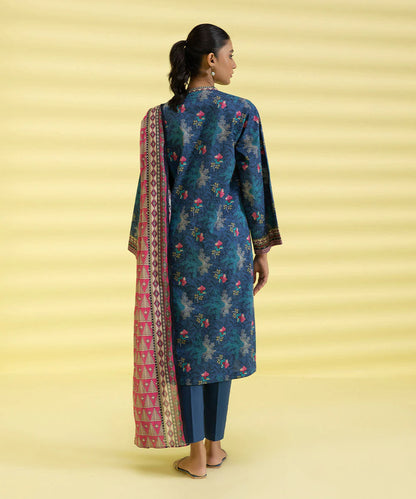 Sapphire | Unstitched 2Pc Printed Lawn - Shirt & Dupatta | 2D-DY23ZV3-5