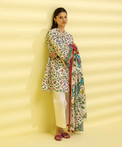 Sapphire | Unstitched 2Pc Printed Lawn - Shirt & Dupatta | 2D-DY23ZV3-6