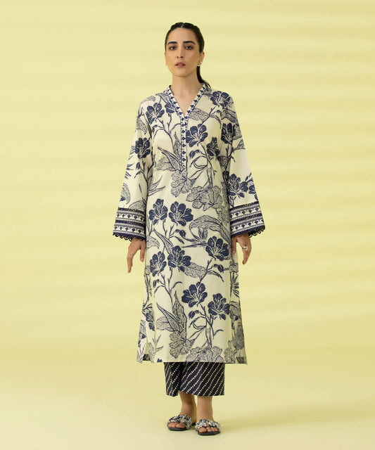 Sapphire | Unstitched 2Pc Printed Lawn - Shirt & Trouser | 2T-DY23ZV2-3R