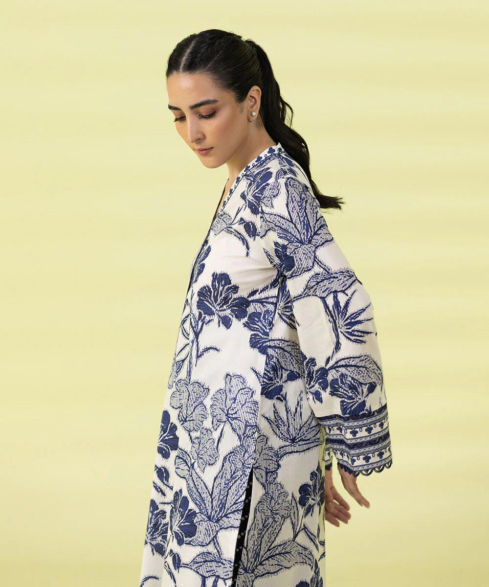 Sapphire | Unstitched 2Pc Printed Lawn - Shirt & Trouser | 2T-DY23ZV2-3R
