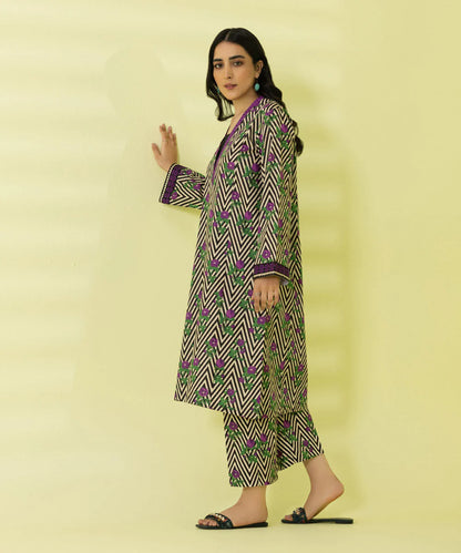 Sapphire | Unstitched 2Pc Printed Lawn - Shirt & Trouser | 2T-DY23ZV2-9R
