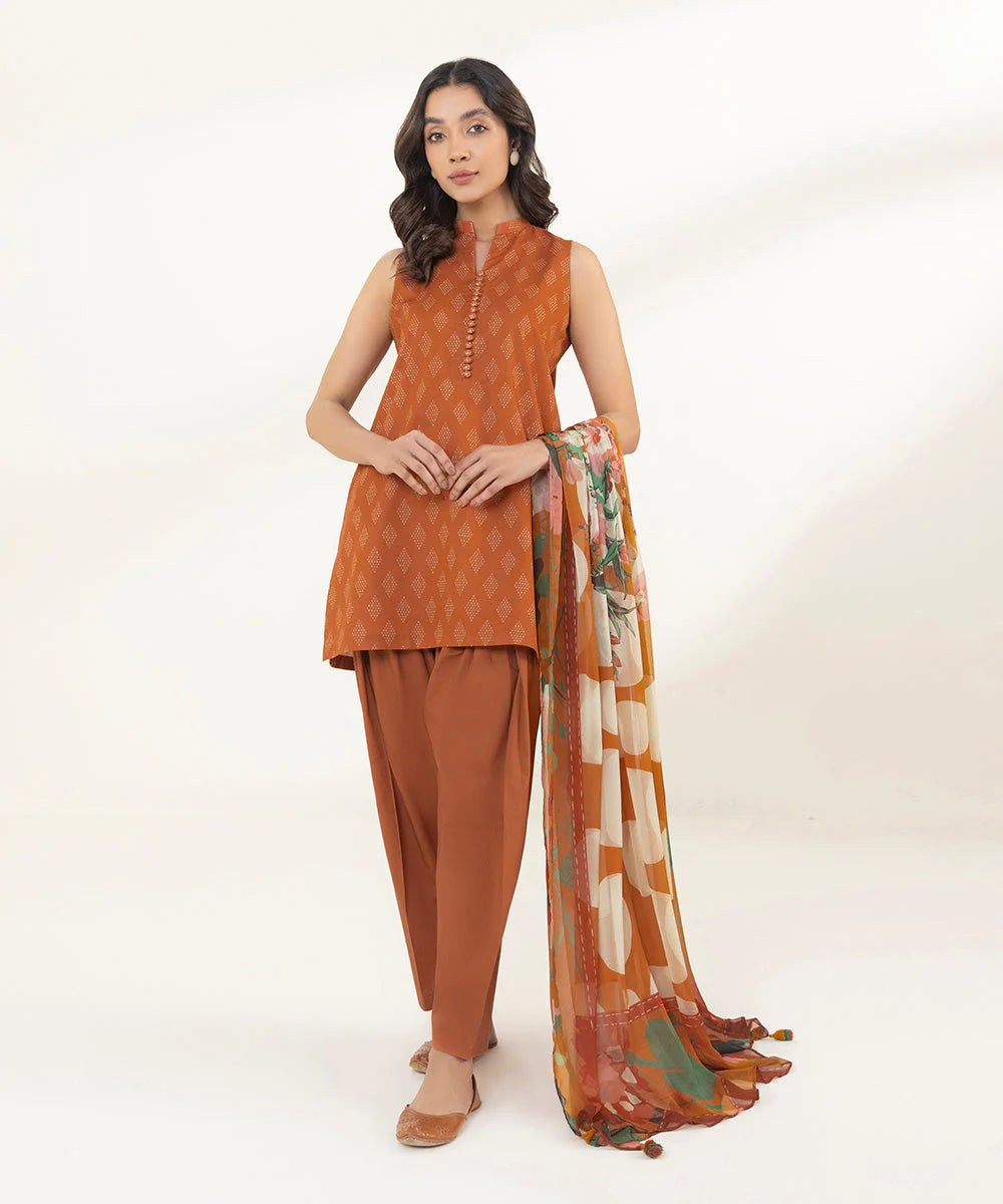Sapphire | Unstitched 3 Piece - Printed Lawn Suit