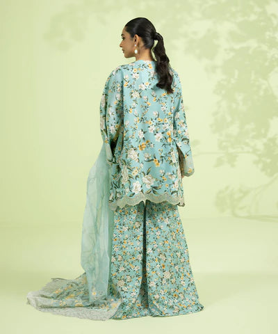 Sapphire | Unstitched 3 Piece - Embroidered Lawn Suit