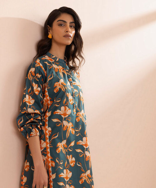 SAPPHIRE | UNSTITCHED 1 PIECE – PRINTED LAWN SHIRT