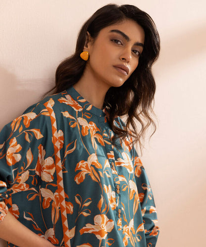 SAPPHIRE | UNSTITCHED 1 PIECE – PRINTED LAWN SHIRT