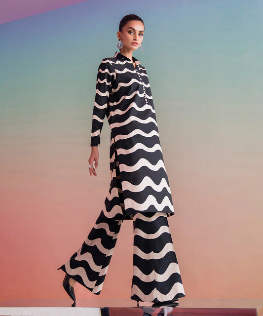 SAPPHIRE | UNSTITCHED 1 PIECE – PRINTED CAMBRIC SHIRT