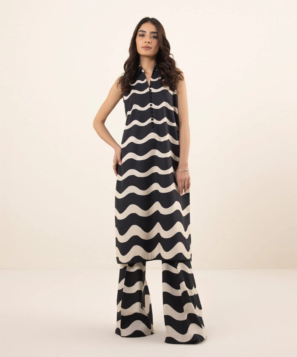 SAPPHIRE | UNSTITCHED 1 PIECE – PRINTED CAMBRIC SHIRT