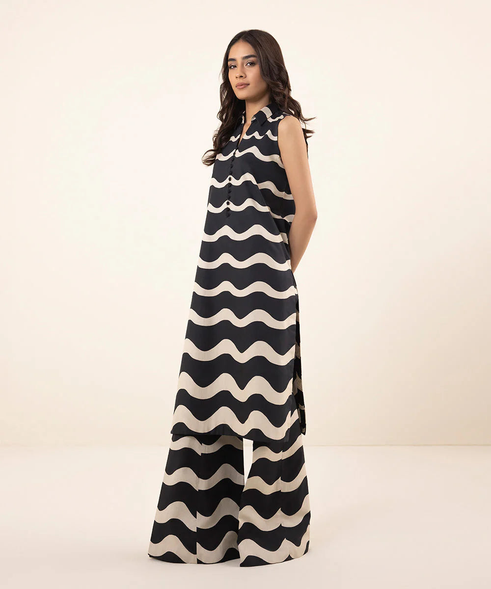 SAPPHIRE | UNSTITCHED 1 PIECE – PRINTED CAMBRIC SHIRT