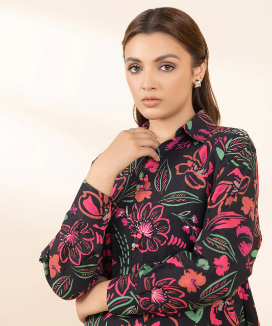SAPPHIRE | UNSTITCHED 1 PIECE PRINTED LIGHT KHADDAR SHIRT