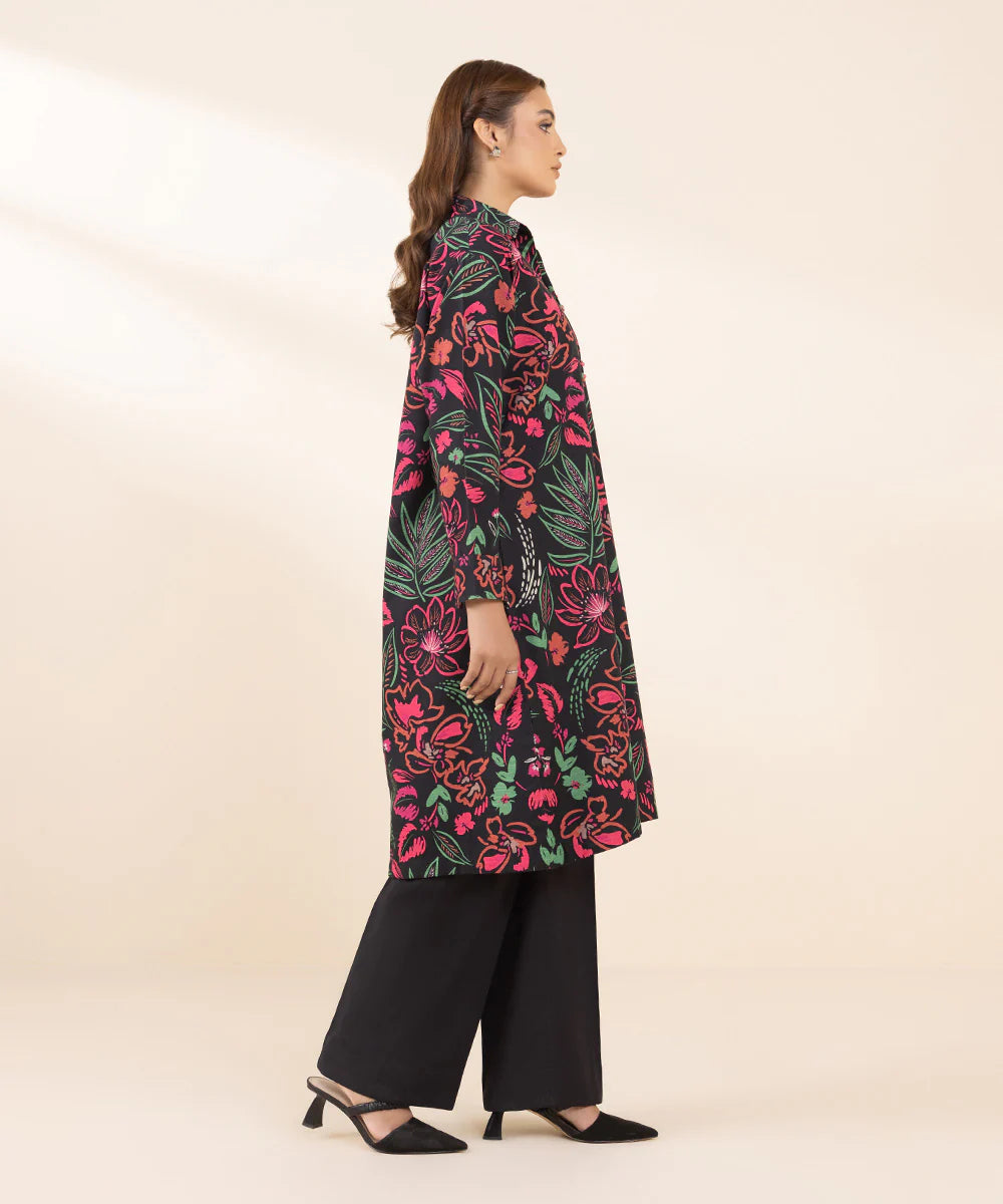 SAPPHIRE | UNSTITCHED 1 PIECE PRINTED LIGHT KHADDAR SHIRT