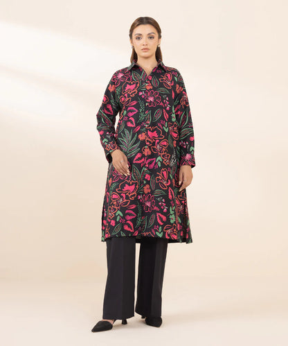 SAPPHIRE | UNSTITCHED 1 PIECE PRINTED LIGHT KHADDAR SHIRT