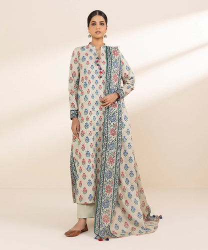 SAPPHIRE | UNSTITCHED 3 PIECE PRINTED LAWN SUIT