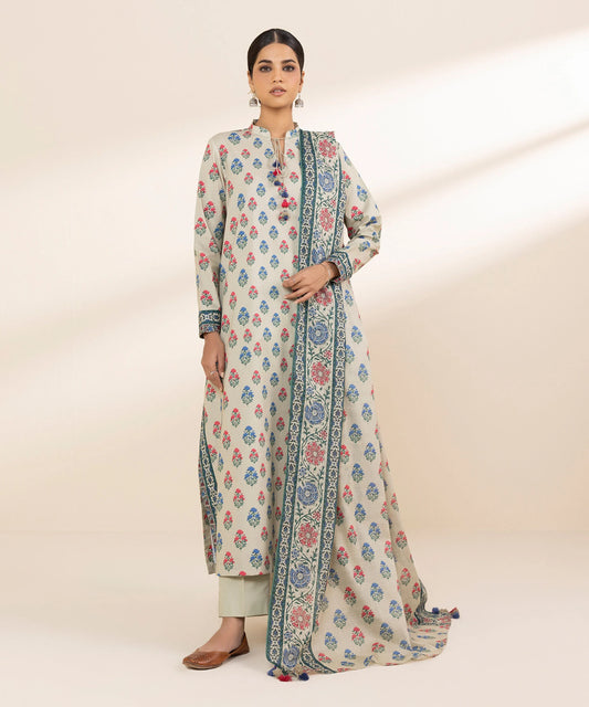SAPPHIRE | UNSTITCHED 3 PIECE PRINTED LAWN SUIT