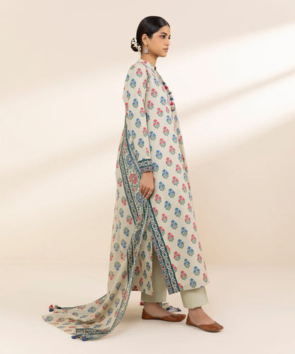 SAPPHIRE | UNSTITCHED 3 PIECE PRINTED LAWN SUIT