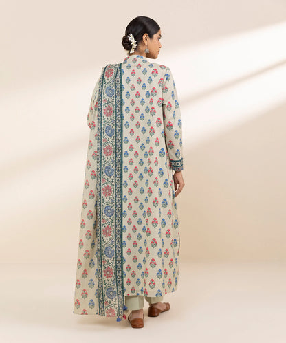 SAPPHIRE | UNSTITCHED 3 PIECE PRINTED LAWN SUIT