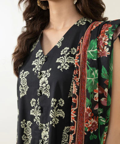 Sapphire | Unstitched 2Pc Printed Lawn - Shirt & Dupatta | U2D-DY23V4-6R