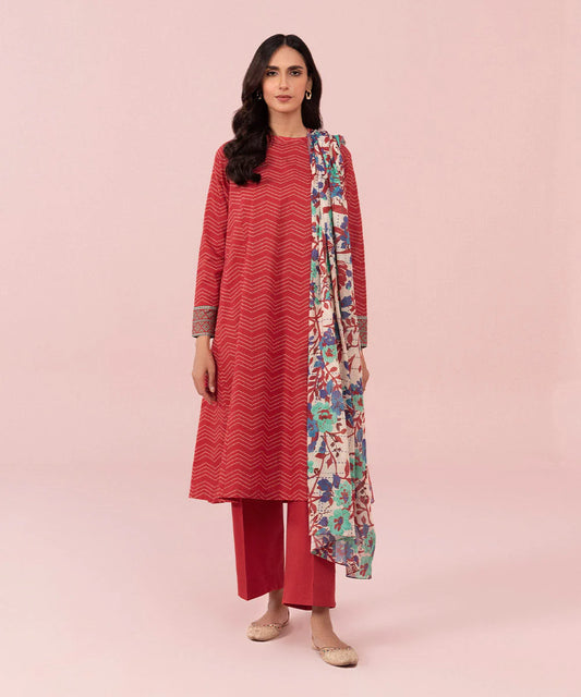 SAPPHIRE | UNSTITCHED 3 PIECE PRINTED LAWN SUIT