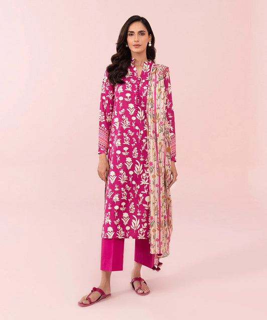 Sapphire | Unstitched 2Pc Printed Cambric- Shirt & Dupatta | U2D-DY23V5-8