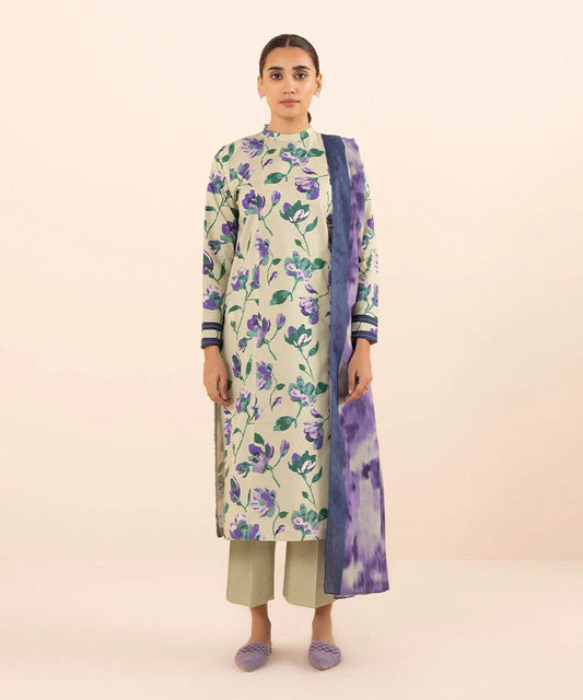 SAPPHIRE | UNSTITCHED 2 PIECE PRINTED LAWN SUIT