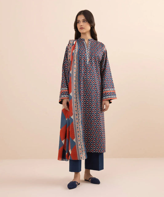 SAPPHIRE | UNSTITCHED 2 PIECE PRINTED LAWN SUIT