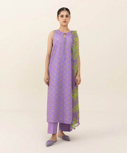 SAPPHIRE | UNSTITCHED 2 PIECE PRINTED CAMBRIC SUIT