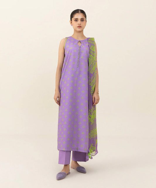 SAPPHIRE | UNSTITCHED 2 PIECE PRINTED CAMBRIC SUIT