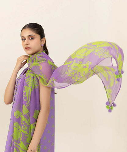 SAPPHIRE | UNSTITCHED 2 PIECE PRINTED CAMBRIC SUIT