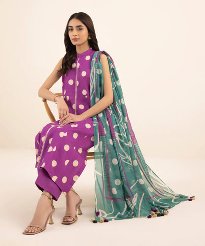 SAPPHIRE | UNSTITCHED 1 PIECE PRINTED CAMBRIC SHIRT