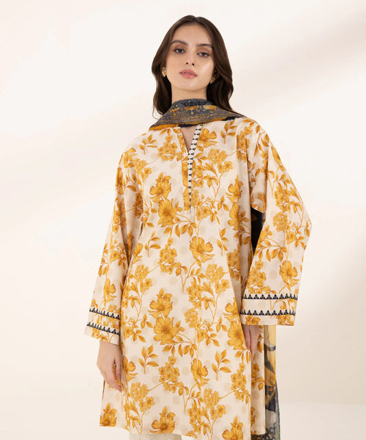 SAPPHIRE | UNSTITCHED 2 PIECE PRINTED LAWN SUIT