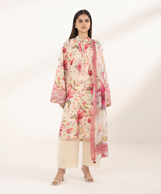 SAPPHIRE | UNSTITCHED 2 PIECE PRINTED LAWN SUIT