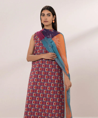 SAPPHIRE | UNSTITCHED 2 PIECE PRINTED LAWN SUIT