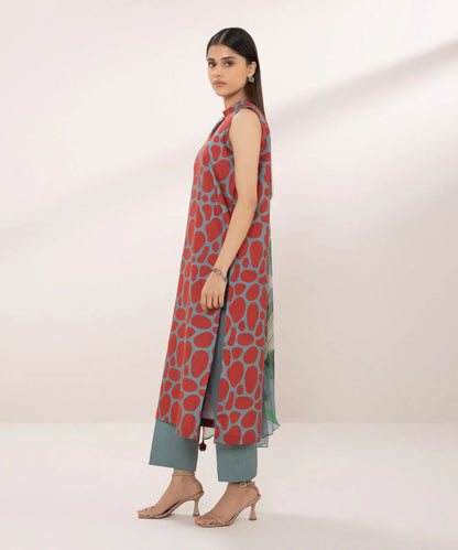SAPPHIRE | UNSTITCHED 2 PIECE PRINTED LAWN SUIT