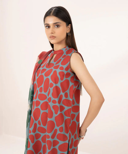SAPPHIRE | UNSTITCHED 2 PIECE PRINTED LAWN SUIT