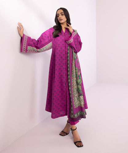SAPPHIRE | UNSTITCHED 2 PIECE PRINTED LAWN SUIT