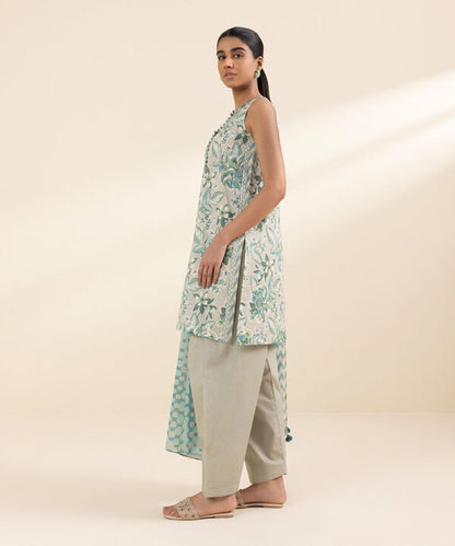 SAPPHIRE | UNSTITCHED 2 PIECE PRINTED LAWN SUIT